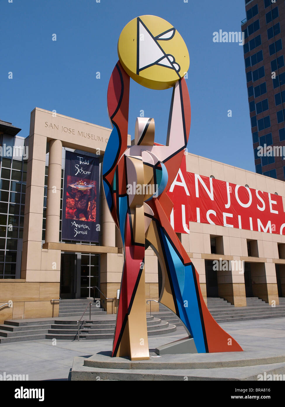 Figur, die Sonne von Italo Scanga, San Jose Museum of Art (SJMA) Stockfoto