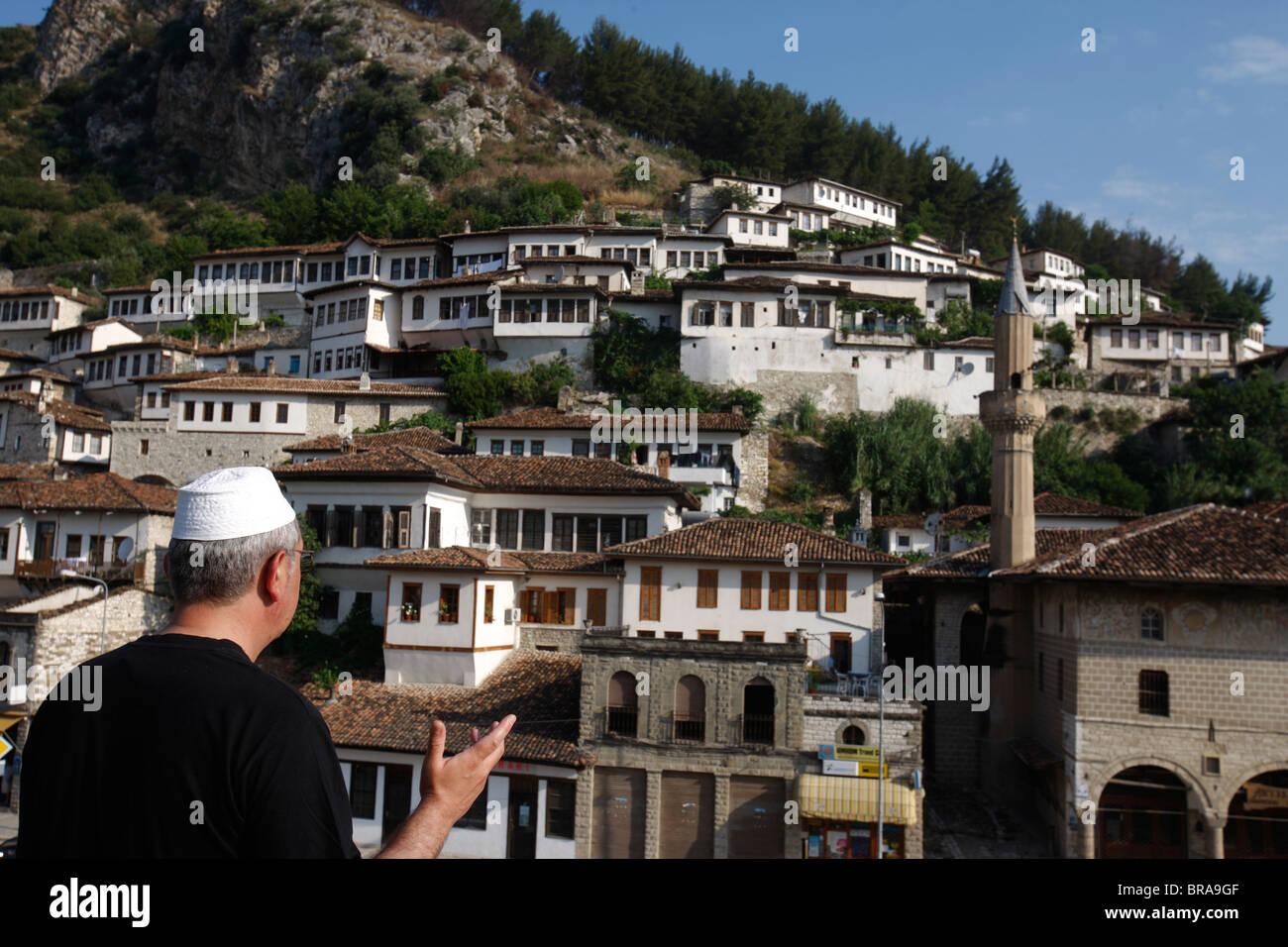 Muslim in Berat, Albanien, Europa Stockfoto
