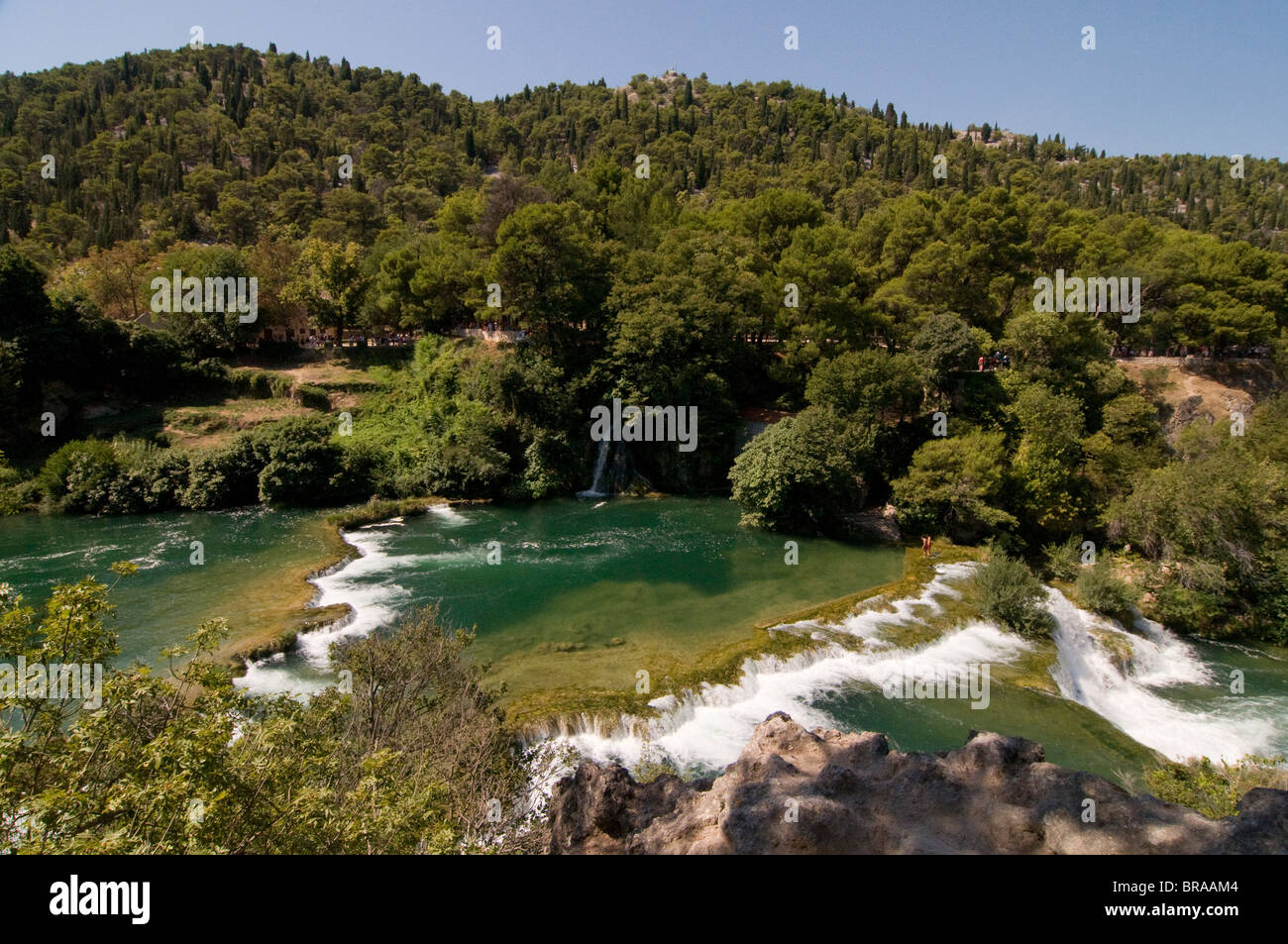 Wasserfälle im Krka Nationalpark, Kroatien, Europa Stockfoto