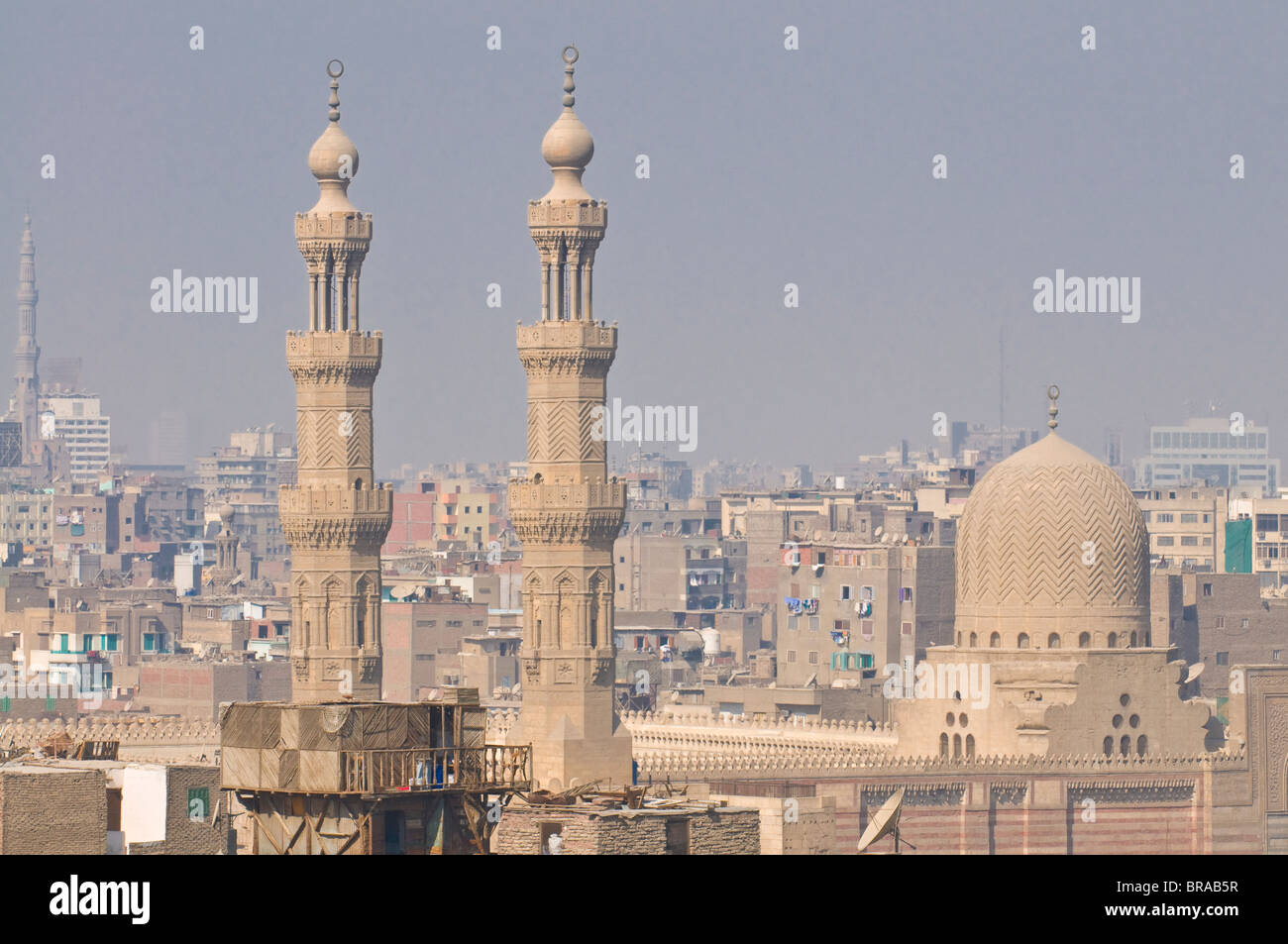 Blick über die Dächer der Altstadt von Kairo, Ägypten, Nordafrika, Afrika Stockfoto