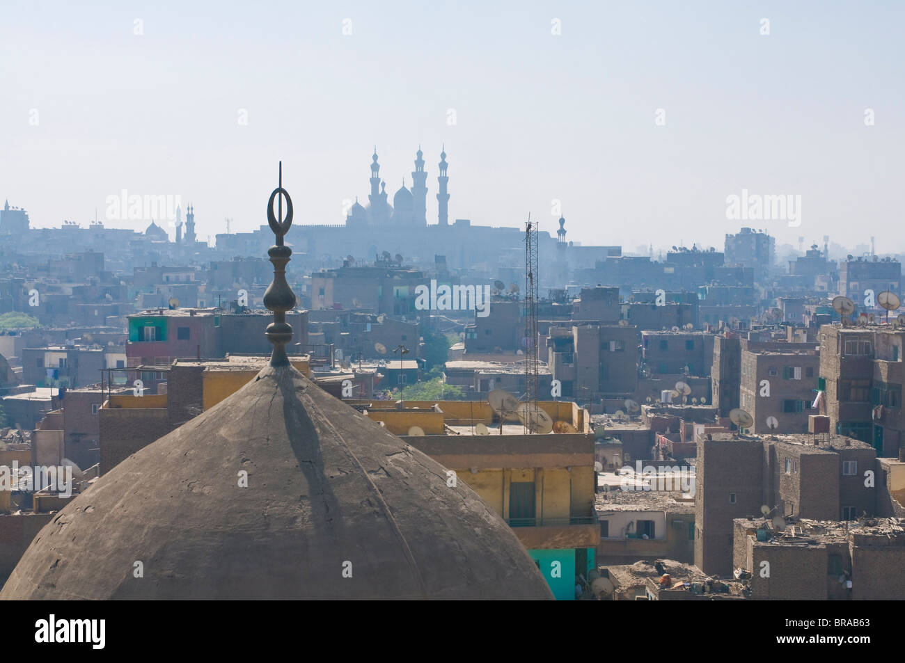 Blick über die Dächer der Altstadt von Kairo, Ägypten, Nordafrika, Afrika Stockfoto