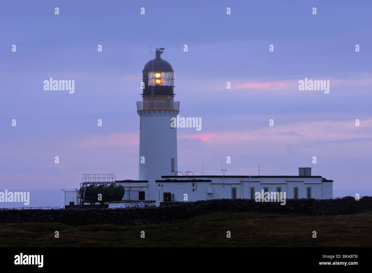 Cape Wrath Leuchtturm, Sutherland, Nordwest-Schottland Stockfoto