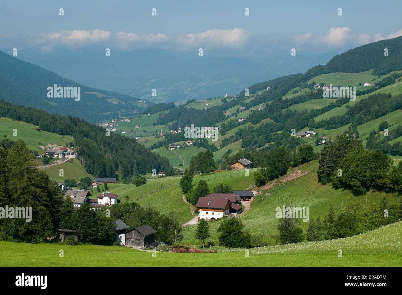 St. Magdalena, Villnösser Tal (Villnoss), Dolomiten, Trentino Alto Adige, South Tyrol, Italien, Europa Stockfoto
