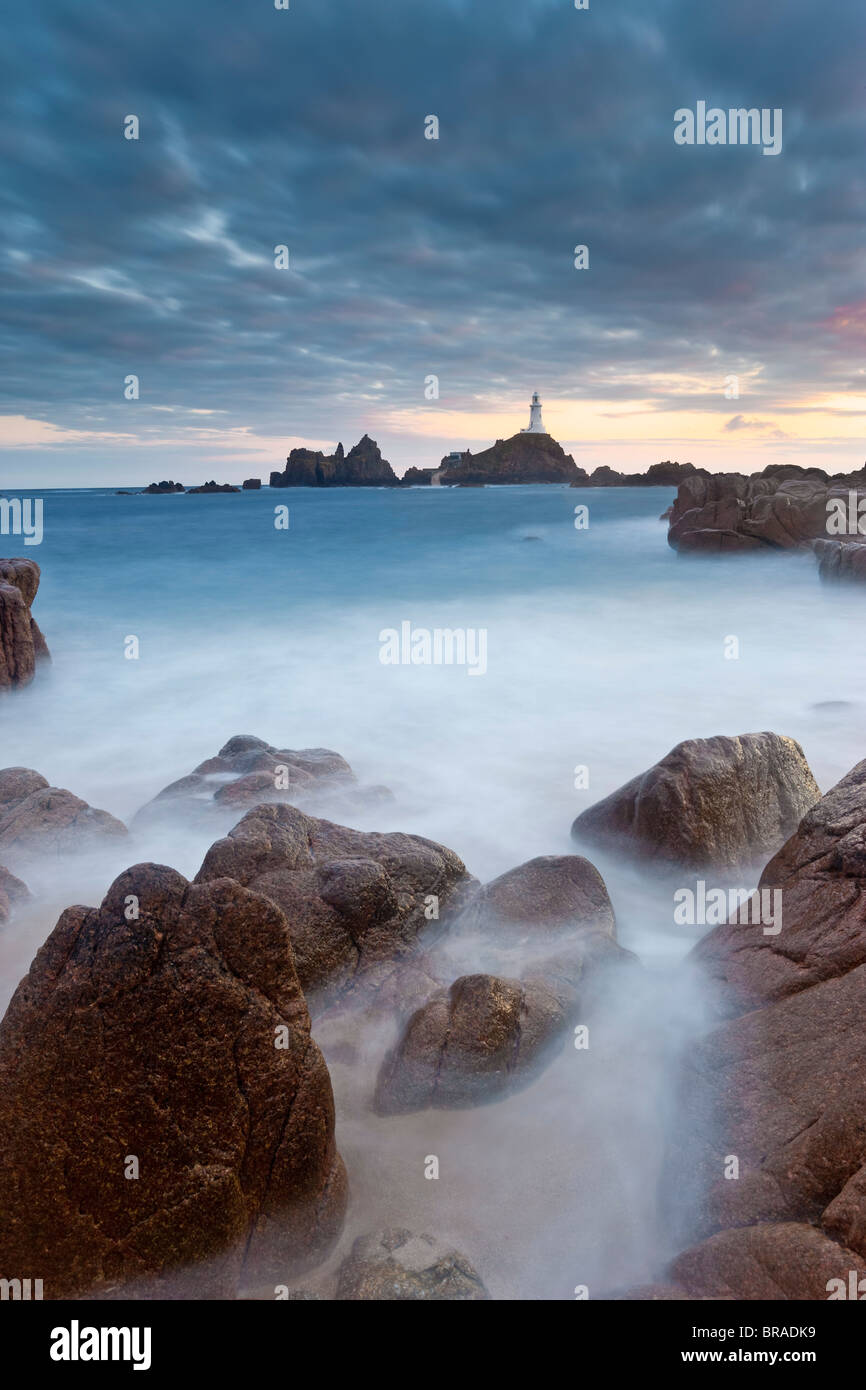 Corbiere Leuchtturm, Jersey, Kanalinseln, Großbritannien, Europa Stockfoto