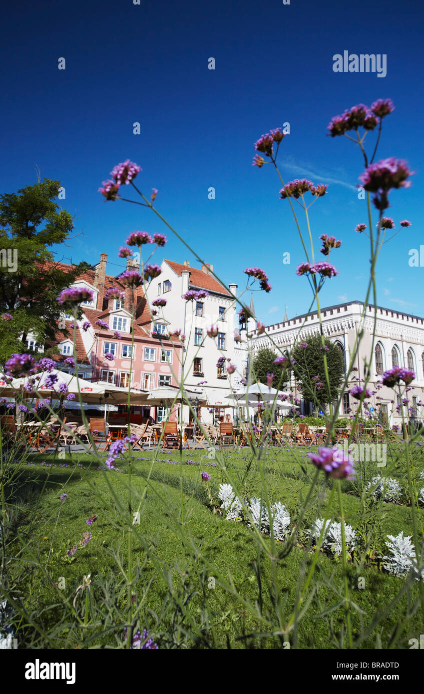 Restaurants und Cafés in Livu Laukums, Riga, Lettland, Baltikum, Europa Stockfoto