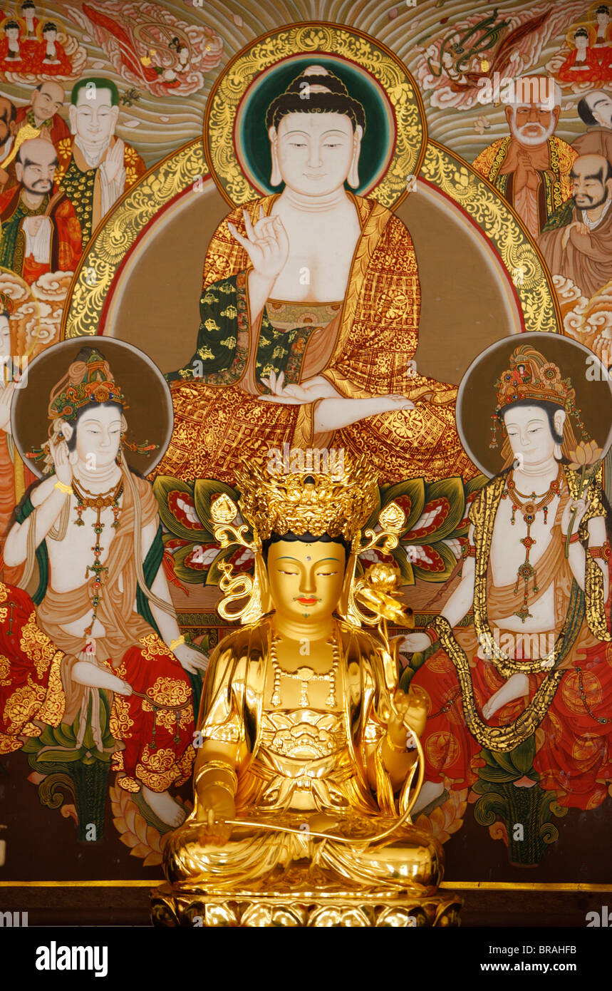 Kwanseum Bosal, Avalokitesvara (Bodhisattva des Mitgefühls), Seoul, Südkorea, Asien Stockfoto