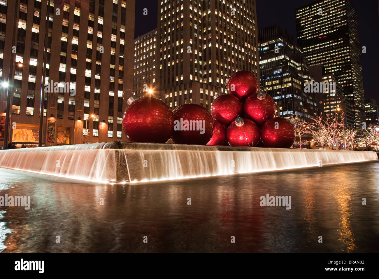 New York City bei Nacht, New York, Vereinigte Staaten von Amerika, Nordamerika Stockfoto