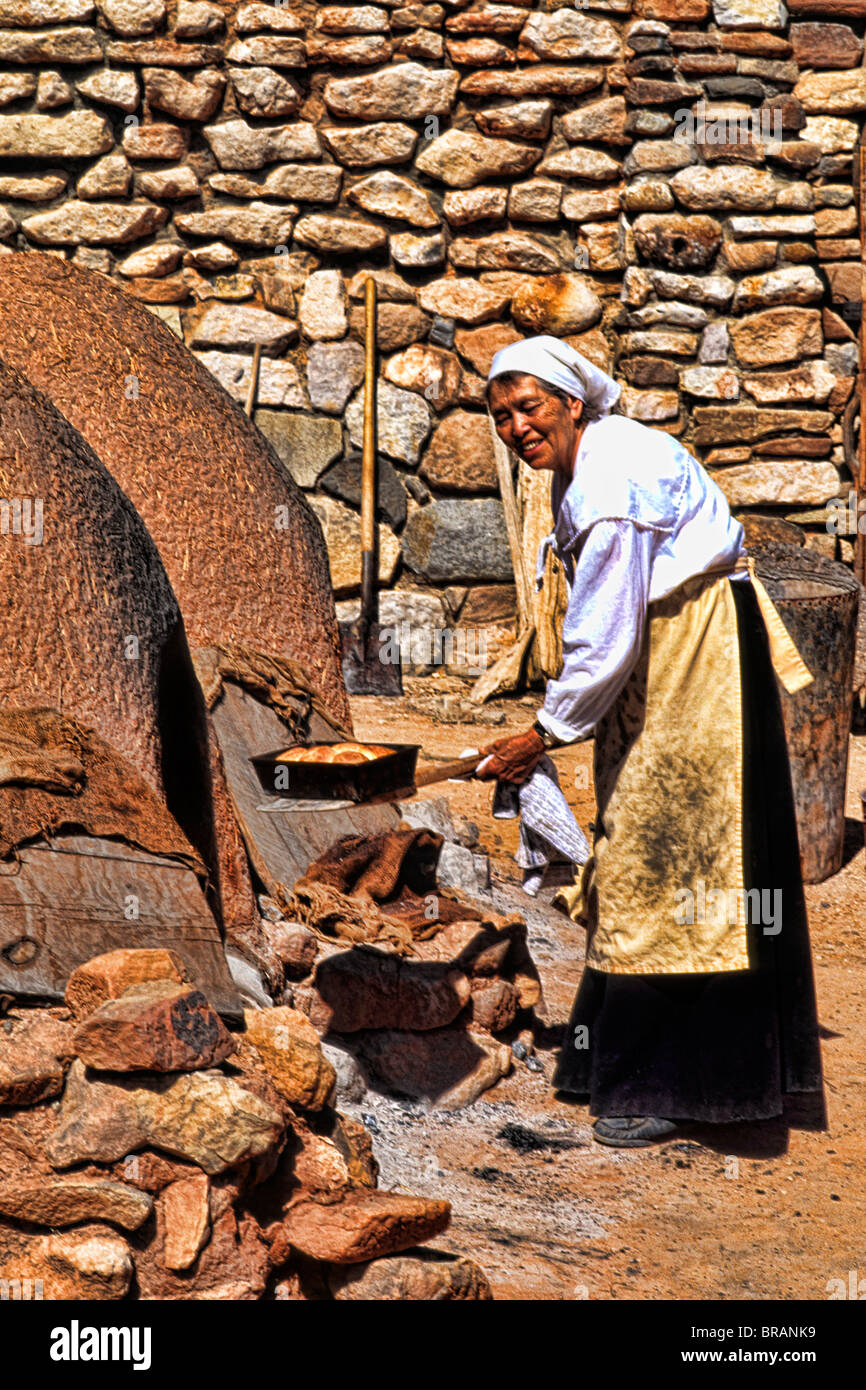 Altmodische alte Brotbacken im alten Stil in San Miguel de Allende, Mexiko Stockfoto