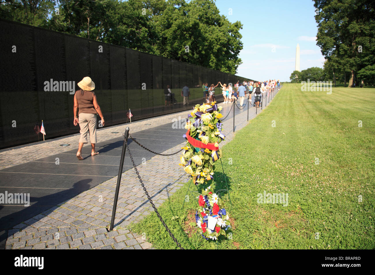Vietnam Veterans Memorial, Washington D.C., Vereinigte Staaten von Amerika, Nordamerika Stockfoto