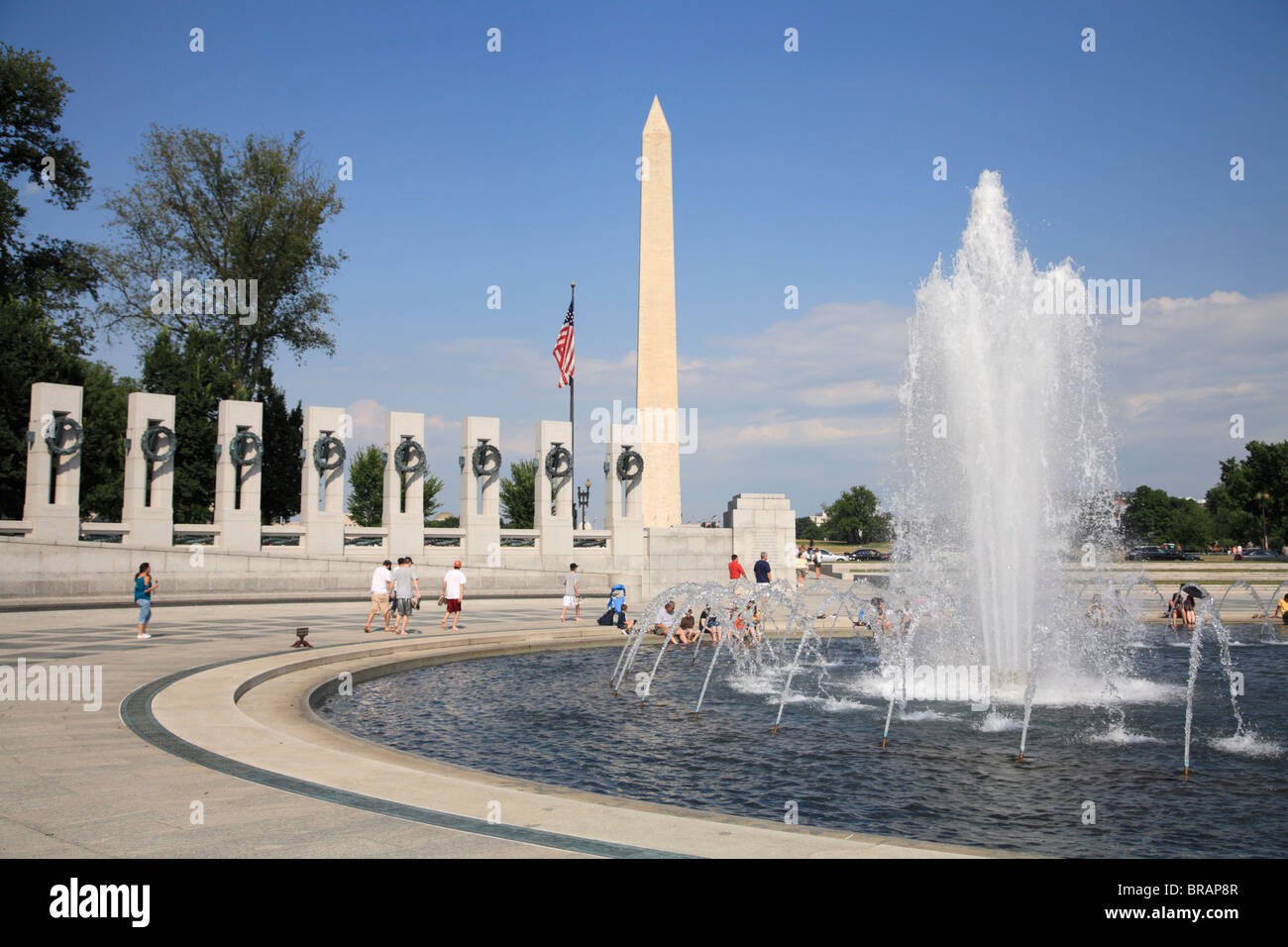 World War II Memorial, Washington D.C., Vereinigte Staaten von Amerika, Nordamerika Stockfoto