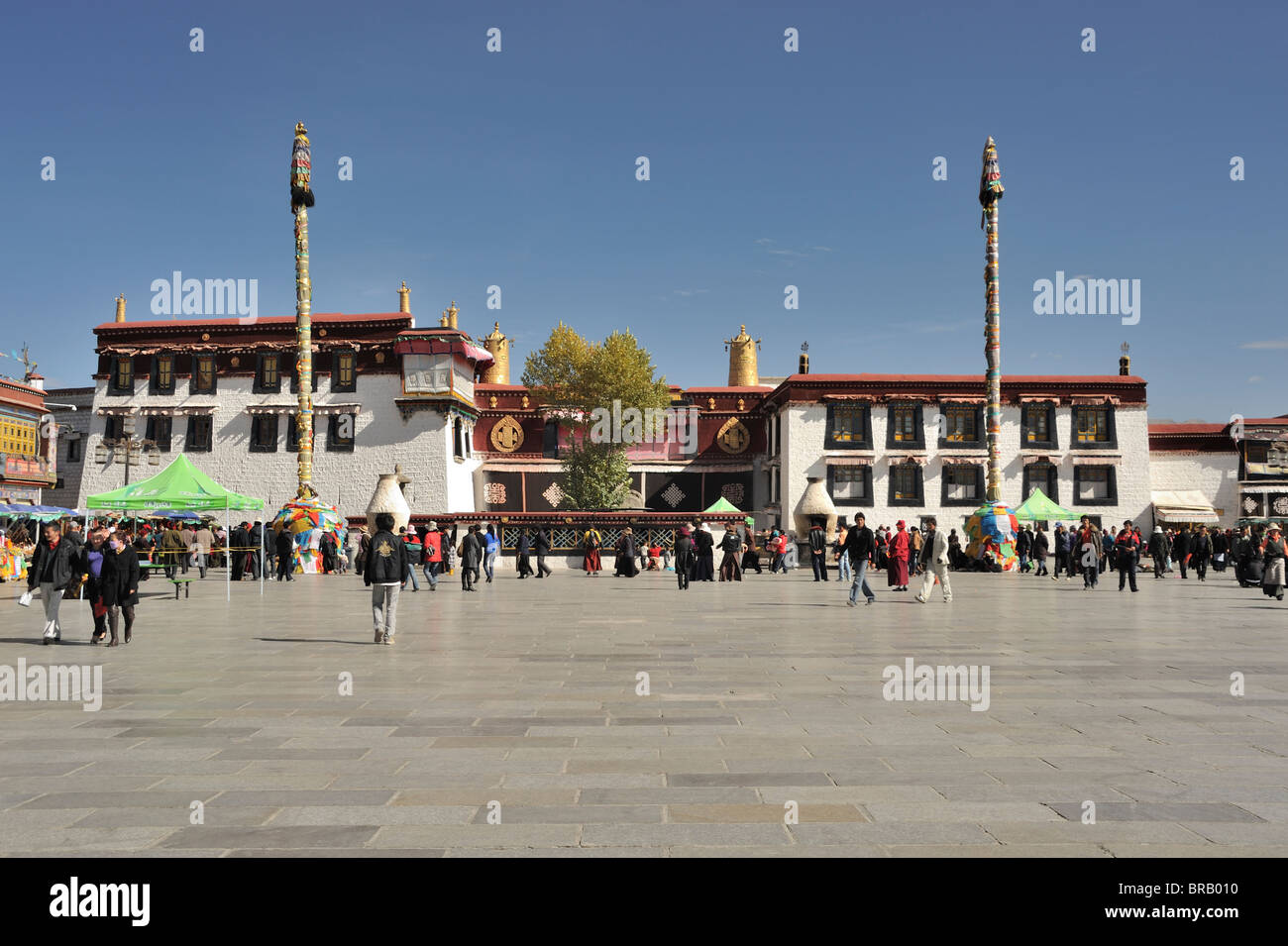 Jokhang-Tempel. Lhasa, Tibet. Stockfoto