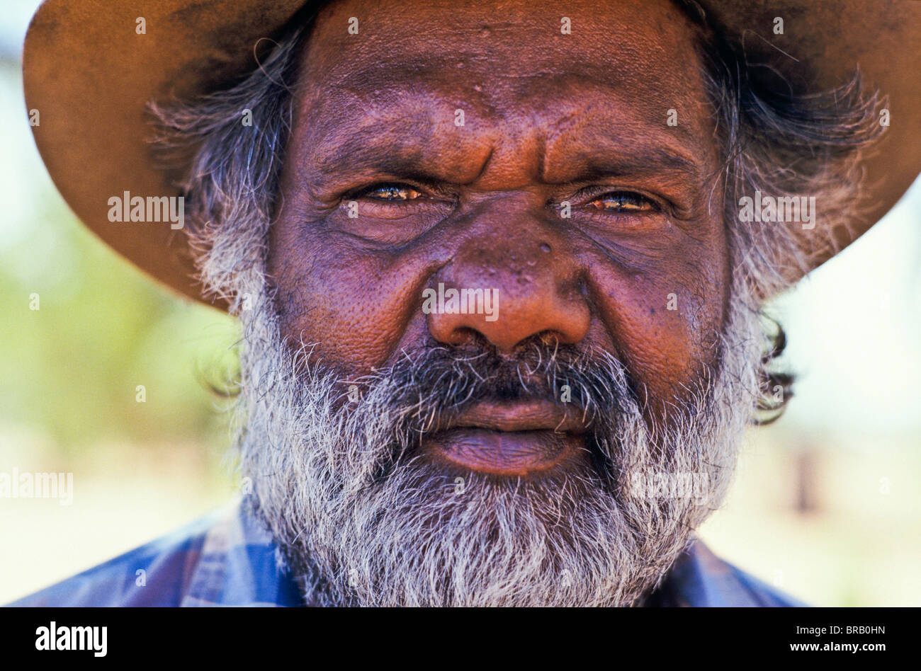 Aborigines Stammesältesten, Australien Stockfotografie Alamy