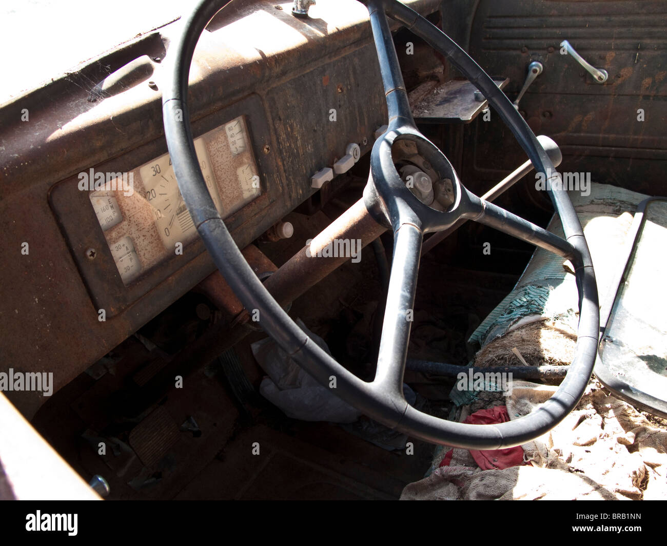 Altes Auto, Texas Stockfoto