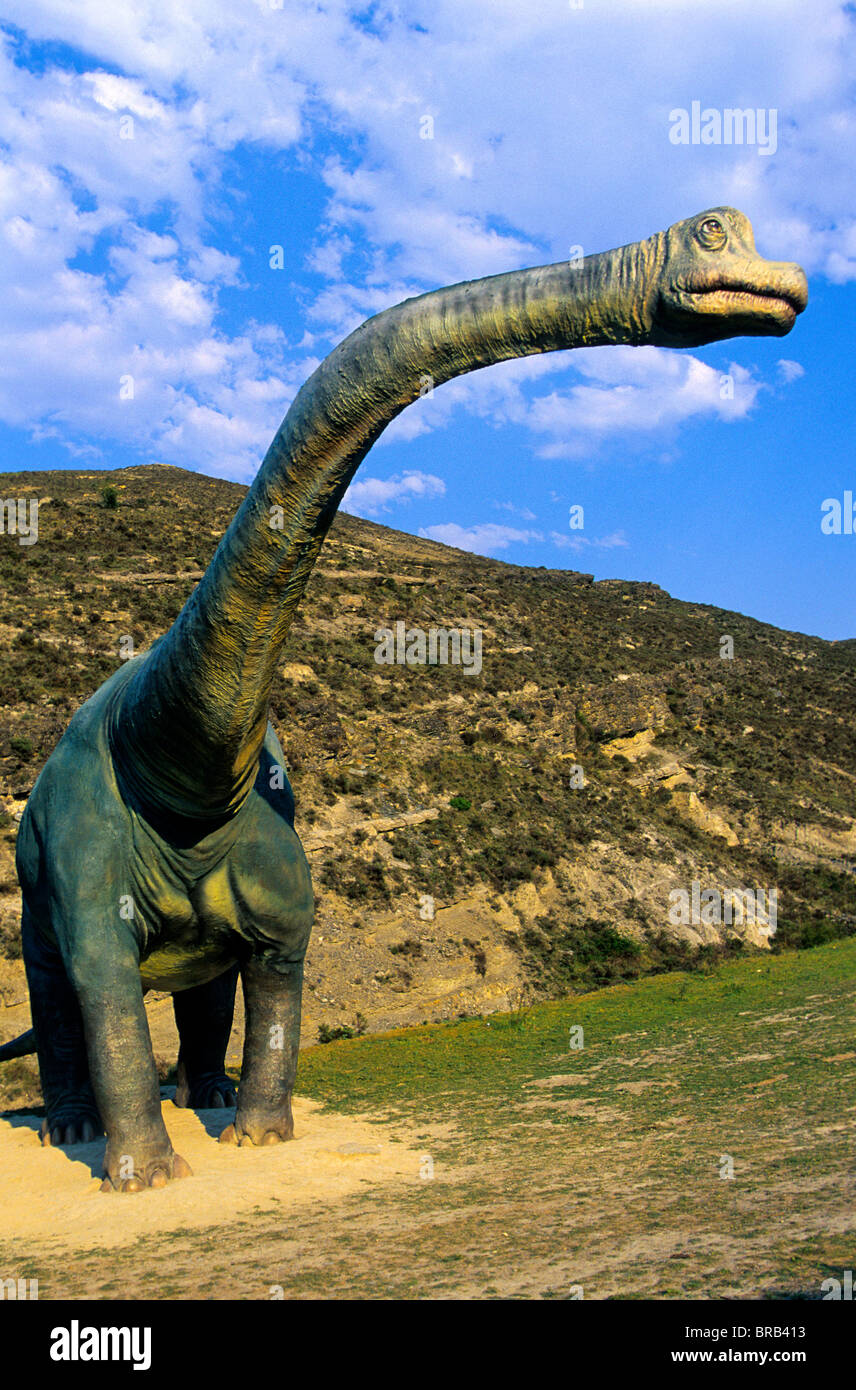 Sauropod Dinosaurier. Valdecevillo. La Rioja. Spanien. Der Weg des Hl. Jakobus Stockfoto
