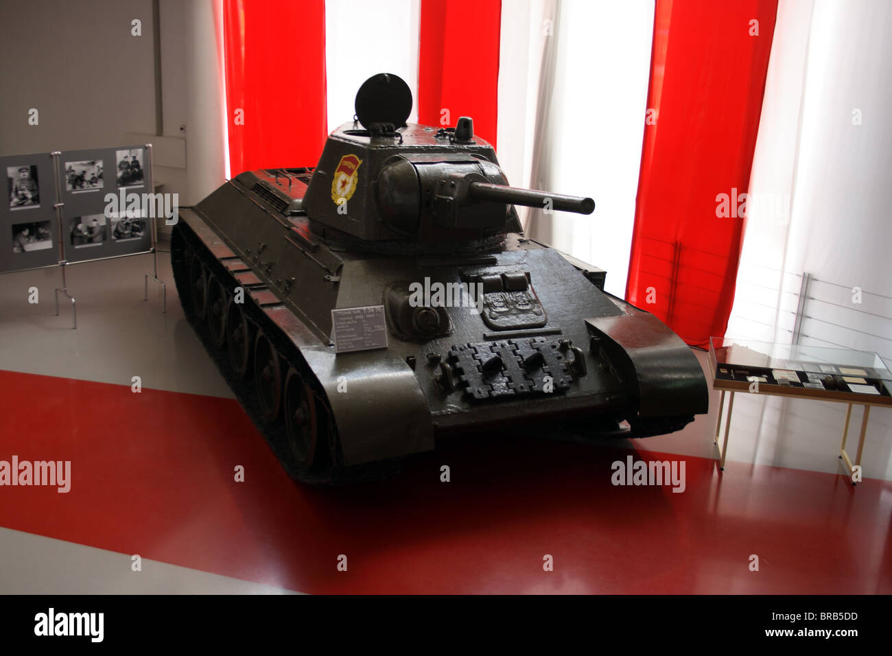 Panzer t-34 im musem Stockfoto