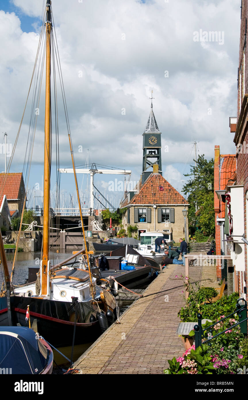 Hindeloopen Friesland alte Angeln Fisch Stadt IJsselmeer Fryslan Niederlande Stockfoto