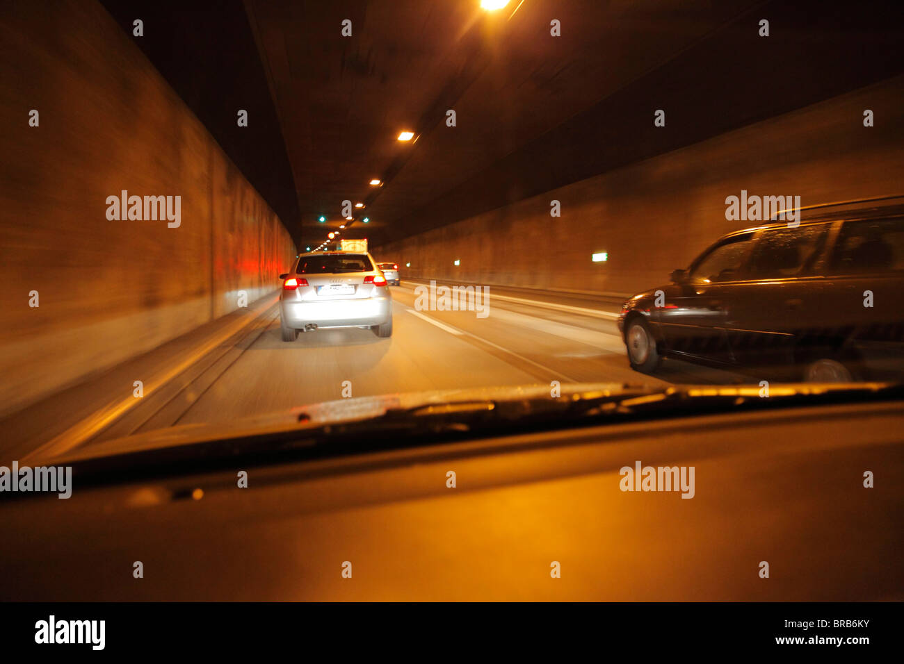 Elbtunnel in Hamburg Stockfoto