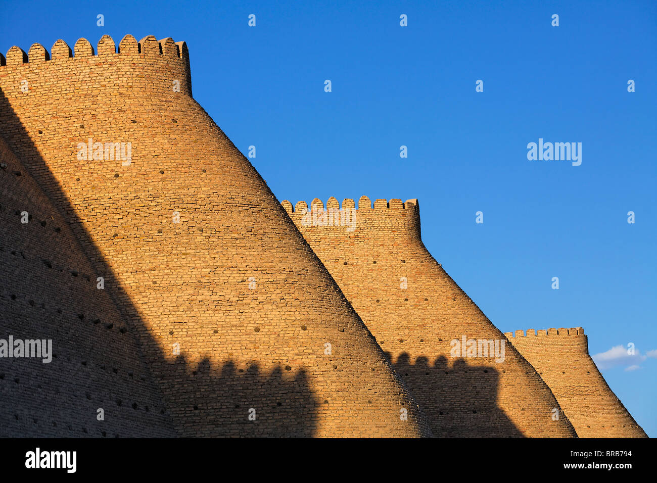 Die Wände der Arche, Buchara, Usbekistan Stockfoto