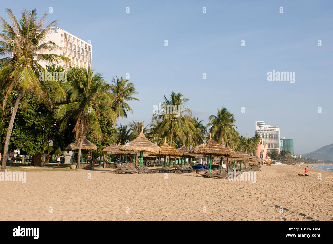 Der Strand von Nha Trang, Vietnam, Indochina, Südostasien, Asien Stockfoto