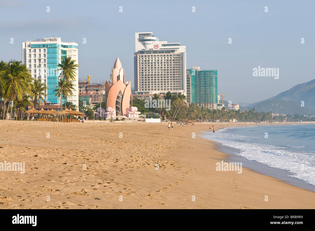 Der Strand von Nha Trang, Vietnam, Indochina, Südostasien, Asien Stockfoto