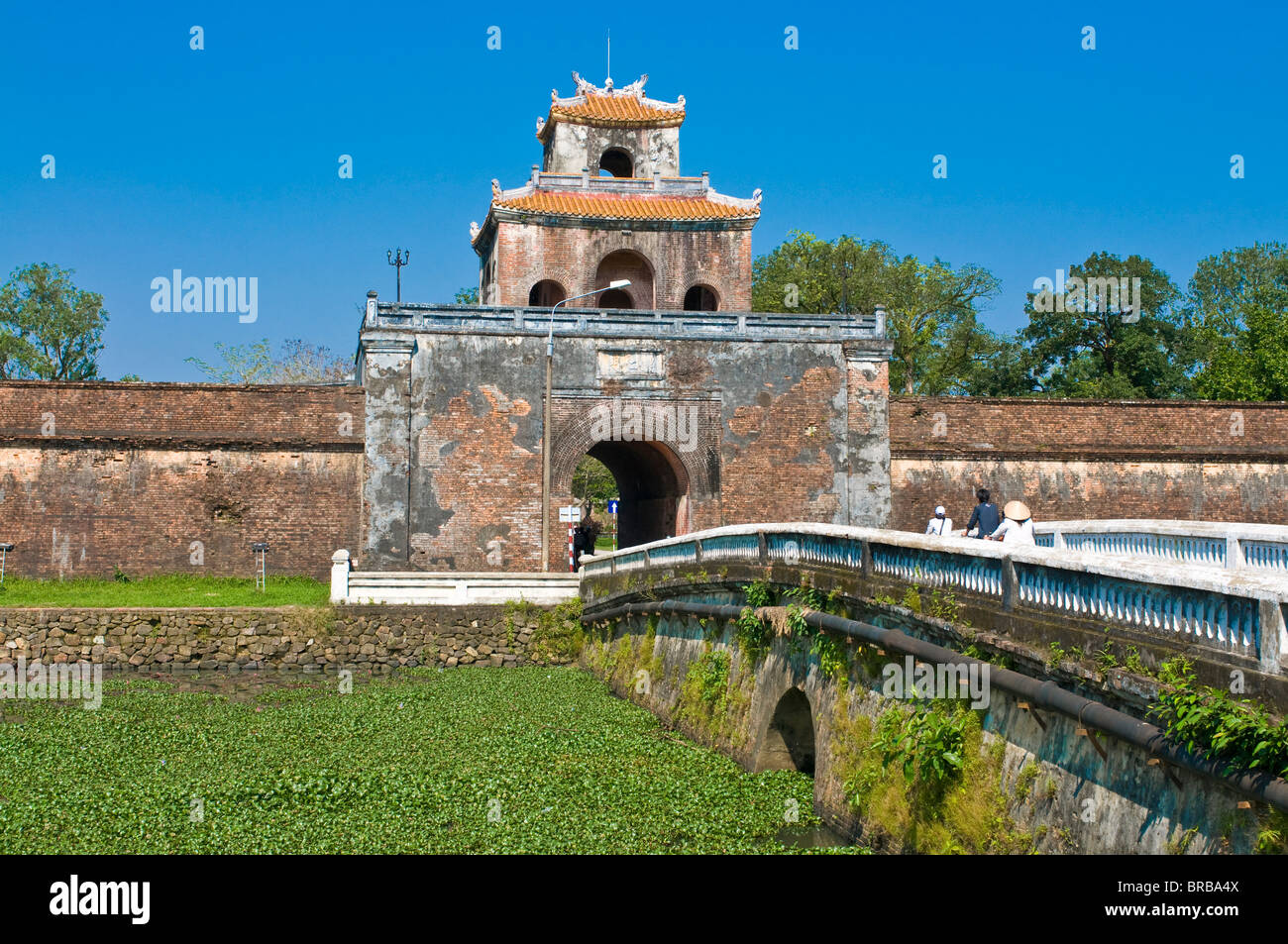 Eingangstor in die Zitadelle, Hue, Vietnam, Indochina, Südostasien, Asien Stockfoto