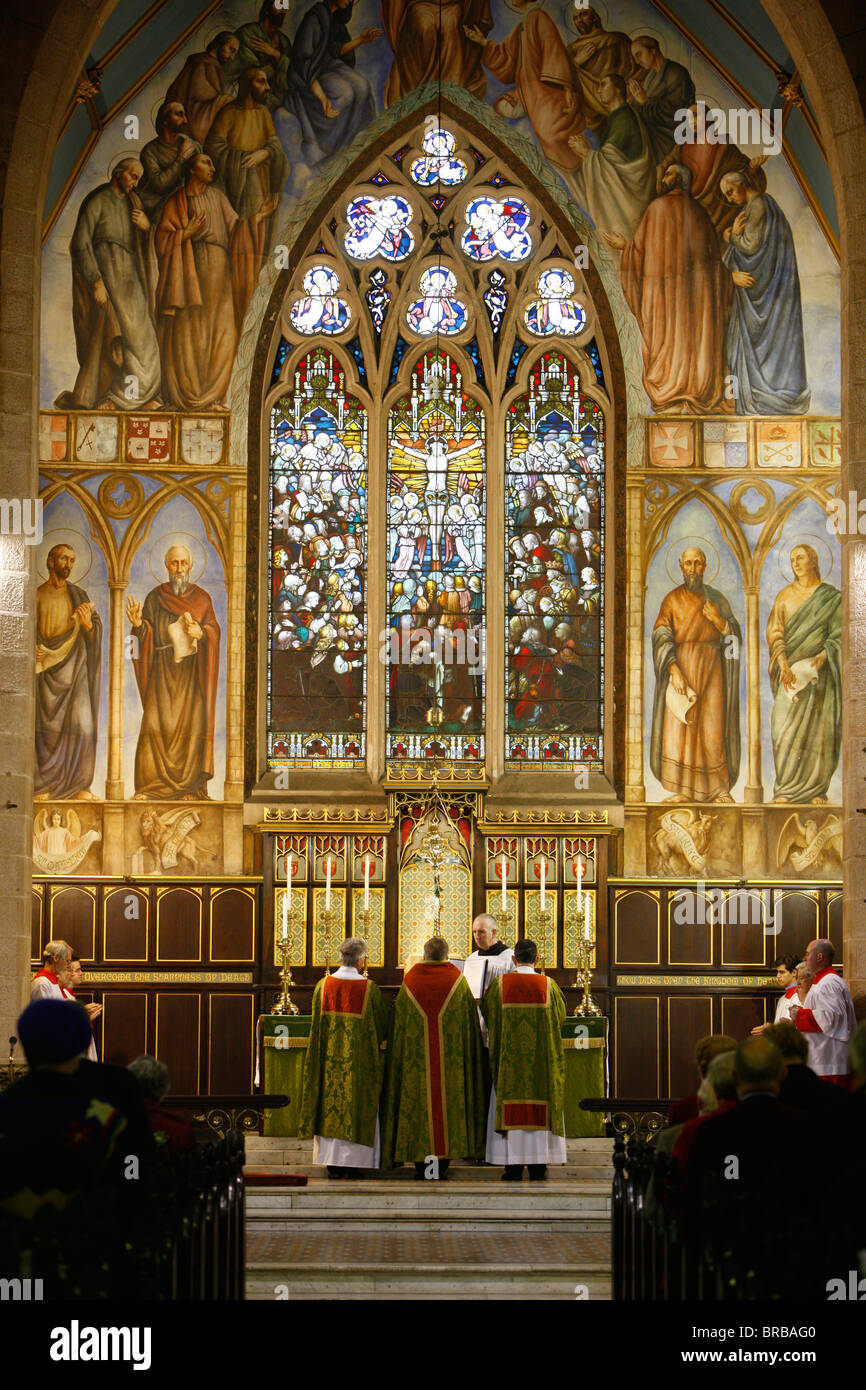 Sonntagsmesse, Christus Kirche St. Laurentius, Sydney, New South Wales, Australien Stockfoto
