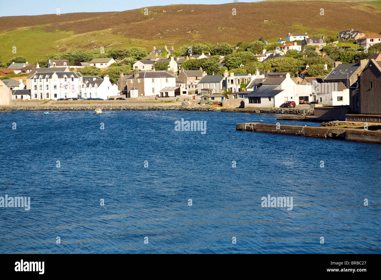 Scalloway Dorf, Shetland-Inseln, Schottland Stockfoto