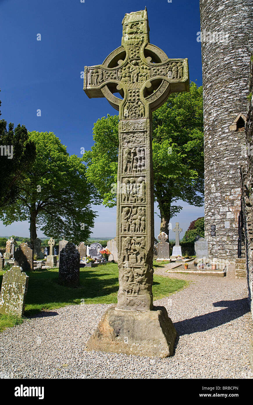 Irland County Louth Monasterboice klösterlichen Website Stockfoto