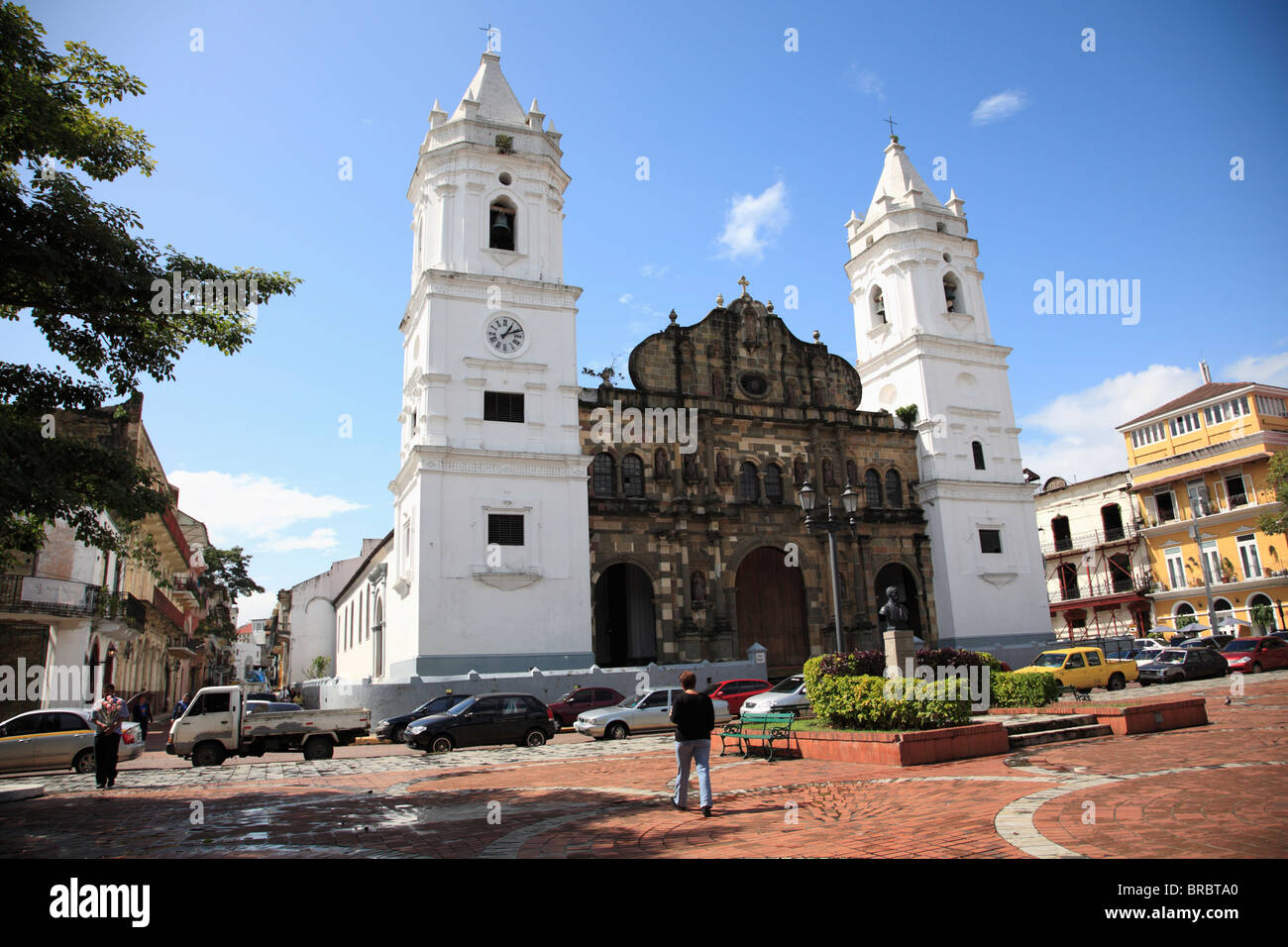 Catedral de Nuestra Señora De La Asunción, Casco Antiguo, San Felipe District, Altstadt, UNESCO, Panama City, Panama Stockfoto