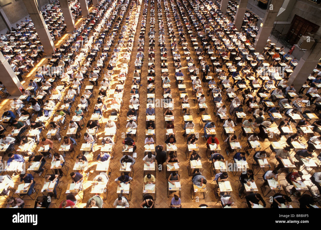 Uni-Student-Prüfungen, London, UK Stockfoto