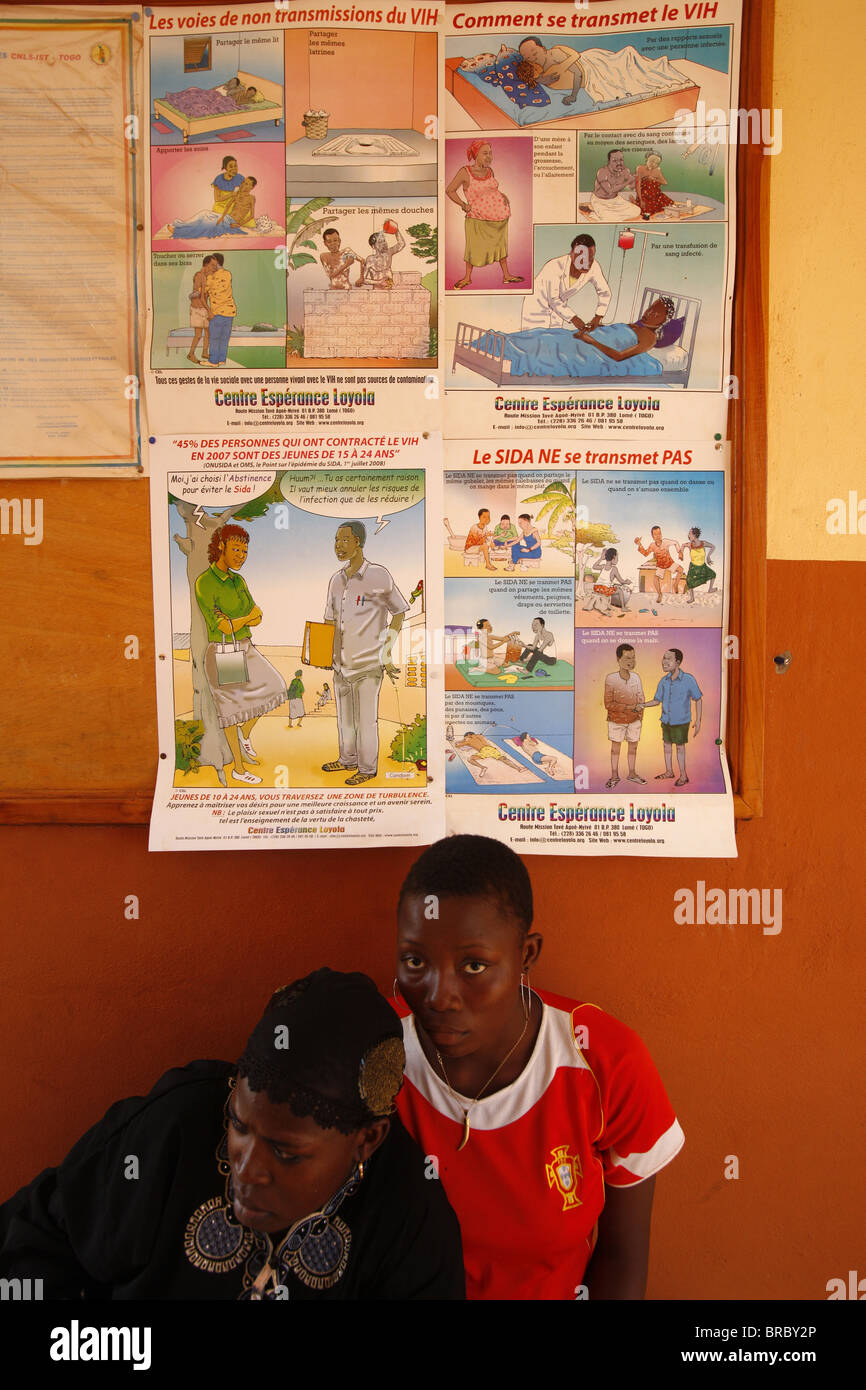 AIDS Awareness Kampagne, Lome, Togo, Westafrika Stockfoto