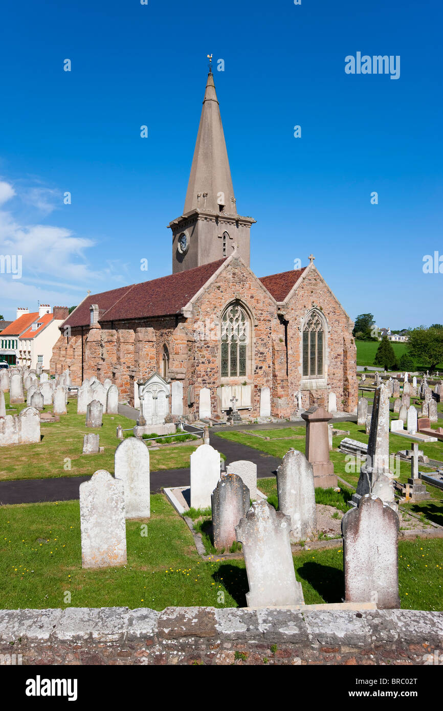 Pfarrkirche St. Martin, St. Martin, Jersey, Kanalinseln, Großbritannien Stockfoto