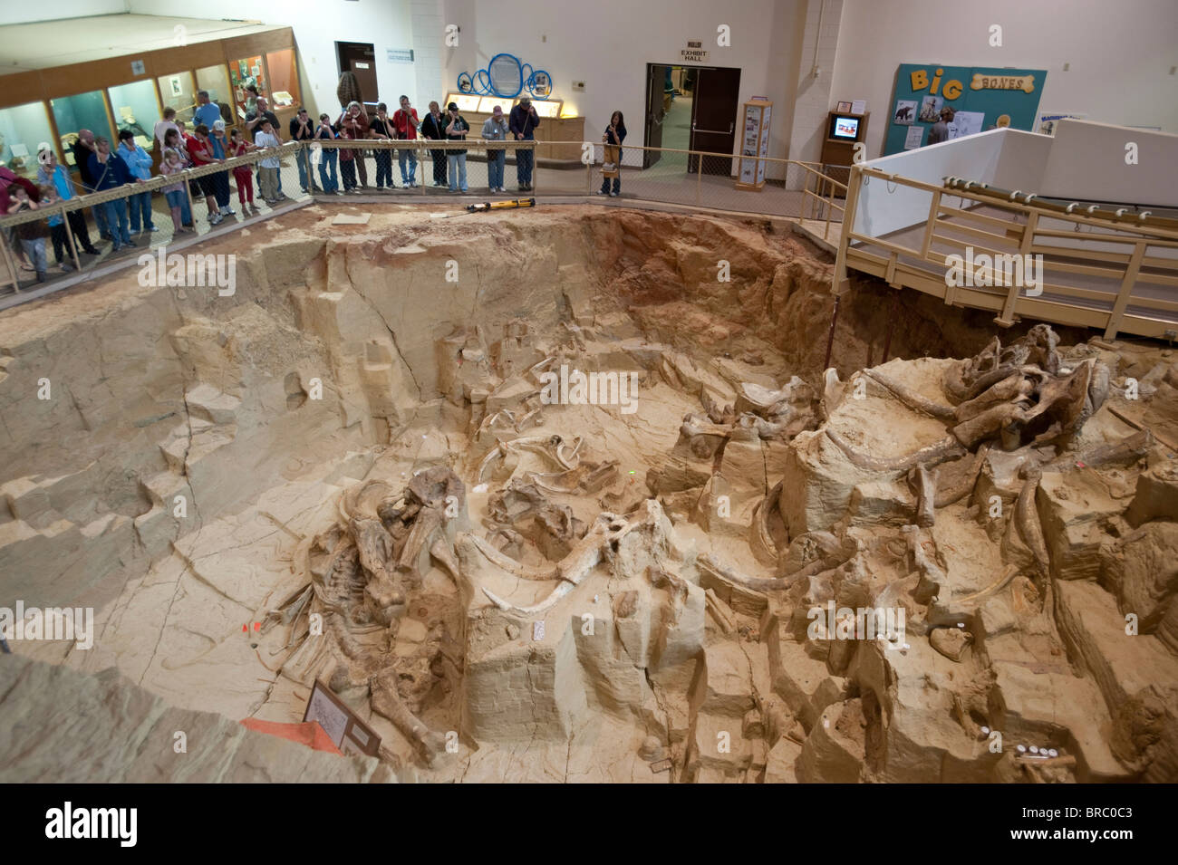 Ortsbild Mammoth Hot Springs, South Dakota, USA Stockfoto