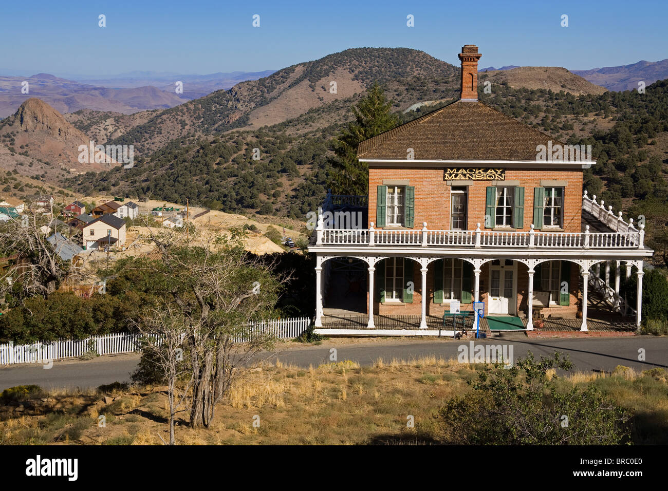 Mackay Mansion in Virginia City, Nevada, USA Stockfoto