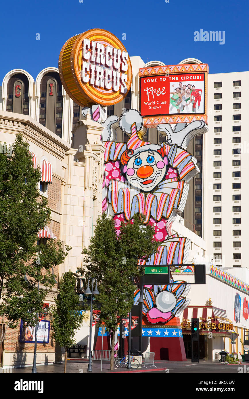 Circus Circus Casino in Virginia Street in Reno, Nevada, USA Stockfoto