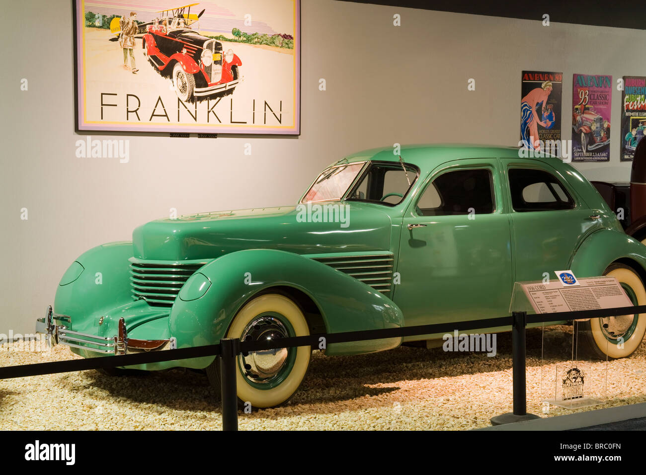 1936-Kabel an das nationale Automobilmuseum, Reno, Nevada, USA Stockfoto