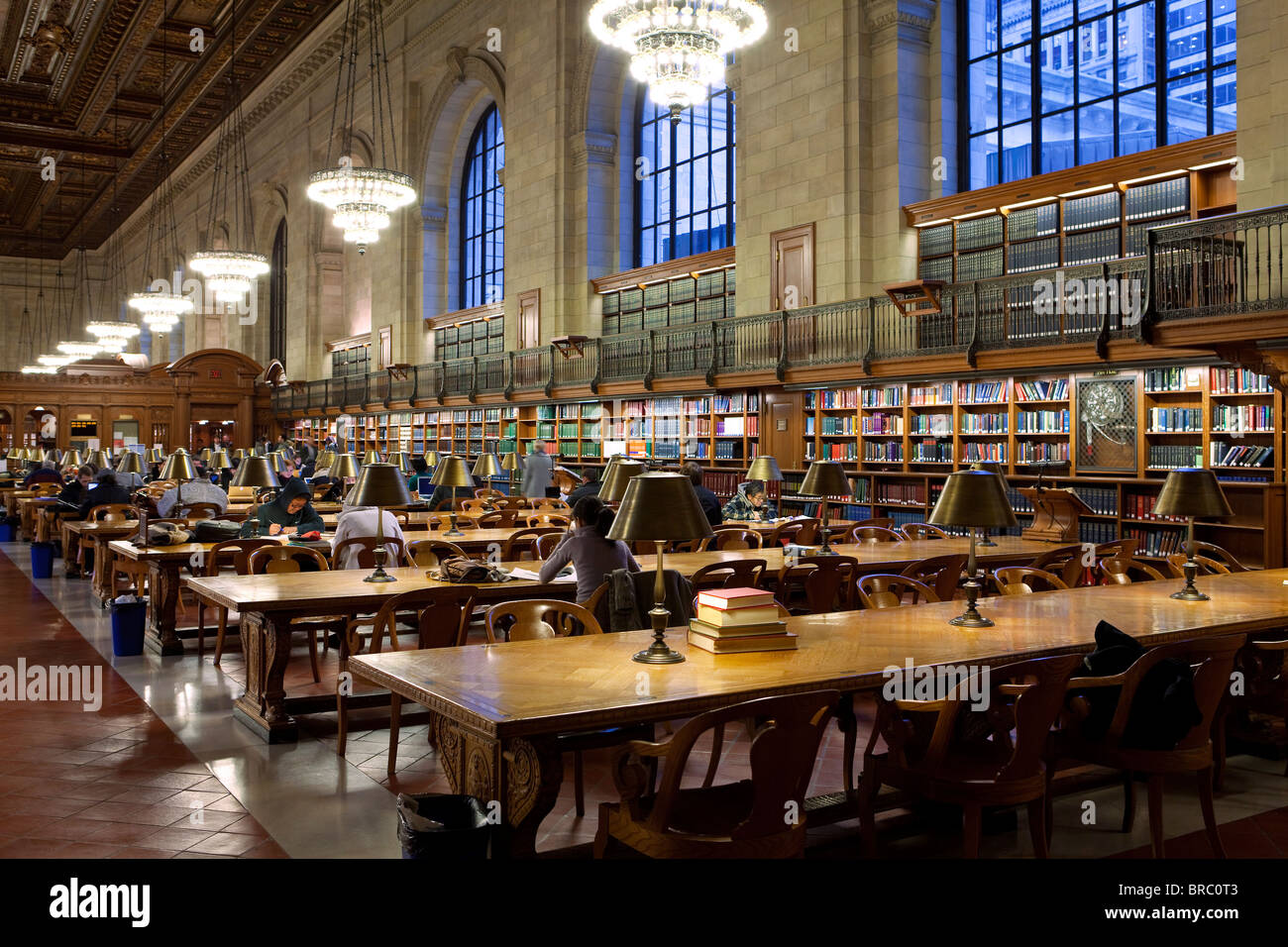New York Public Library, Manhattan, New York City, New York, USA Stockfoto