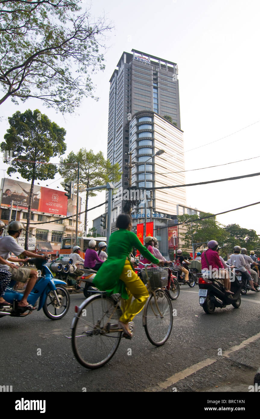 Straßenszene, Ho-Chi-Minh-Stadt (Saigon), Vietnam, Indochina besetzt Stockfoto