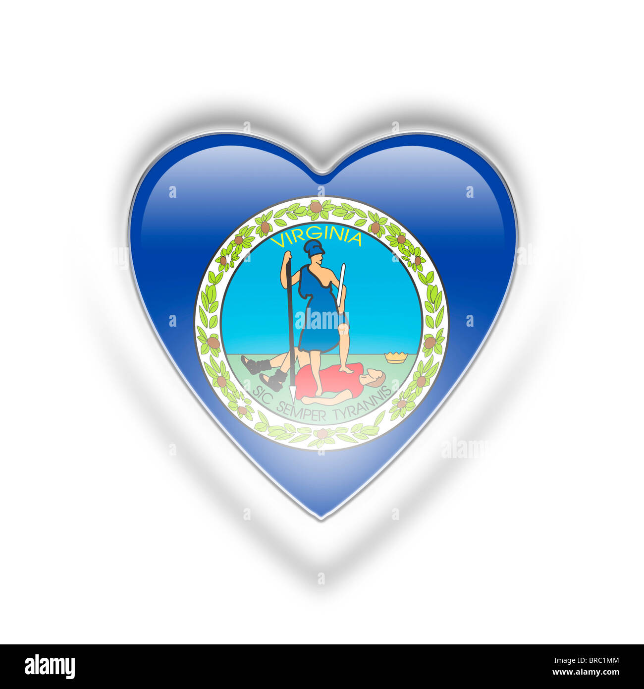 Virginia flag Stockfoto Virginia flag Stockfoto