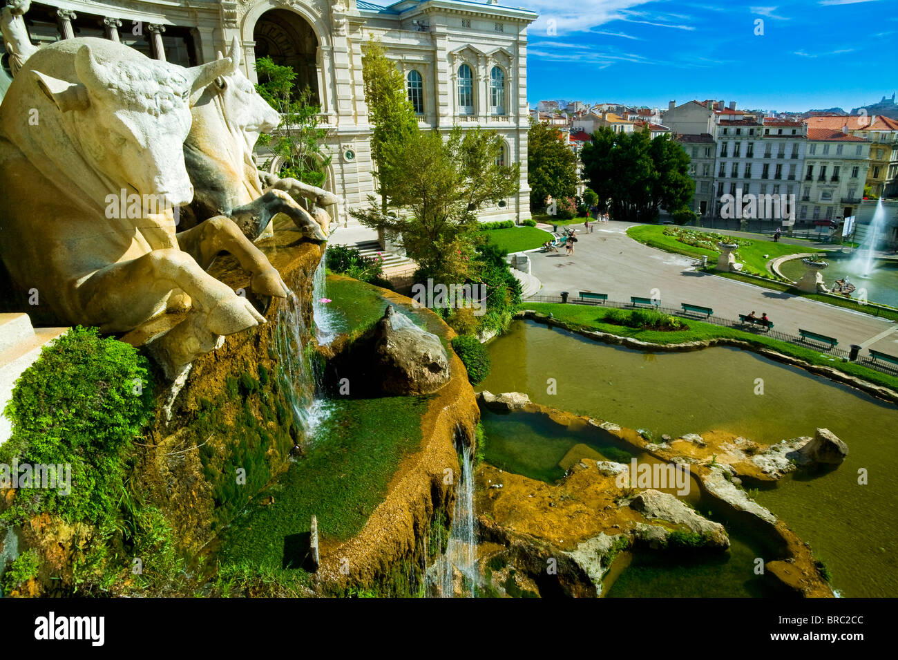 PALAIS LONGCHAMP, MARSEILLE, PROVENCE, FRANKREICH Stockfoto