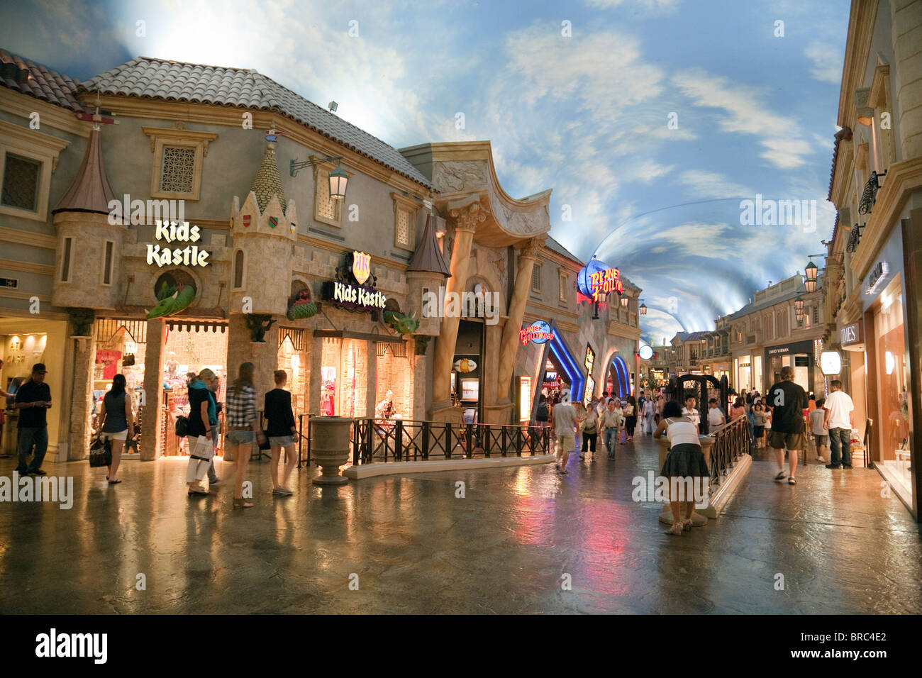 Das Forum Shops, Caesars Palasthotel, dem Strip Las Vegas USA Stockfoto
