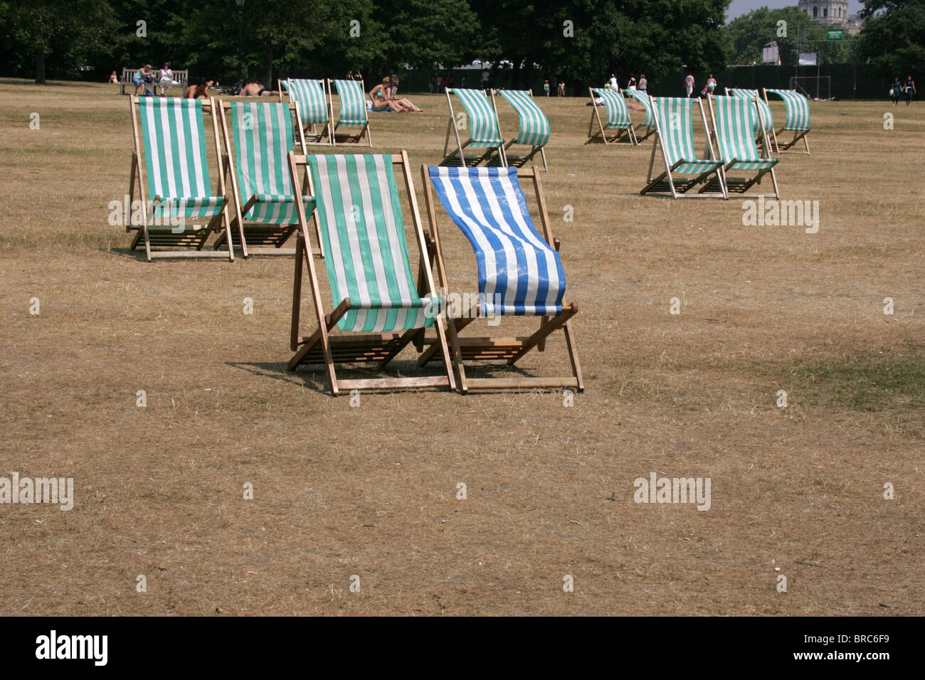 Sommer in der City, Hyde Park, London. Stockfoto