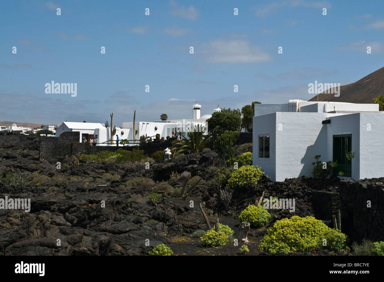 dh Cesar Manriques TARO DE TAHICHE LANZAROTE Cesar Manrique modernes Haus auf Lavastein Stockfoto