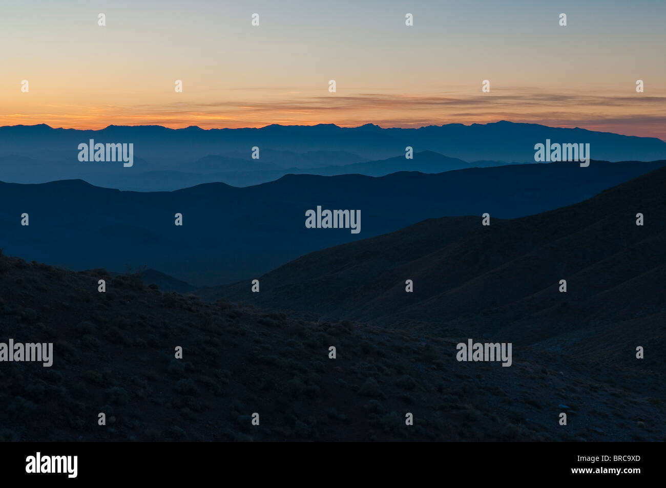 Berge im Death Valley, Dantes View, Death Valley Nationalpark, Kalifornien, USA Stockfoto