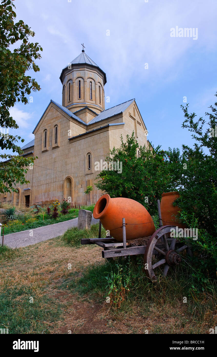 Die Kirche St. Nikolaus im Inneren der Festung Narikala, Tiflis, Georgien Stockfoto