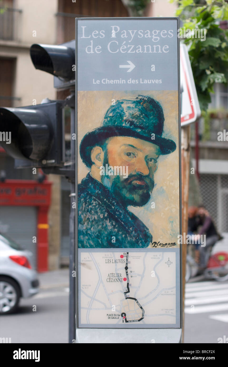 Paul Cezanne-Anfahrtsplan Stockfoto