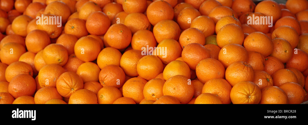 Saftige Orangen Hintergrundtextur. Stockfoto