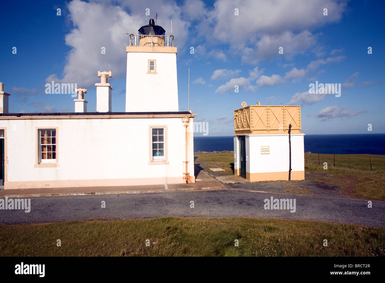 Leuchtturm Esha Ness, Shetland-Inseln, Schottland Stockfoto