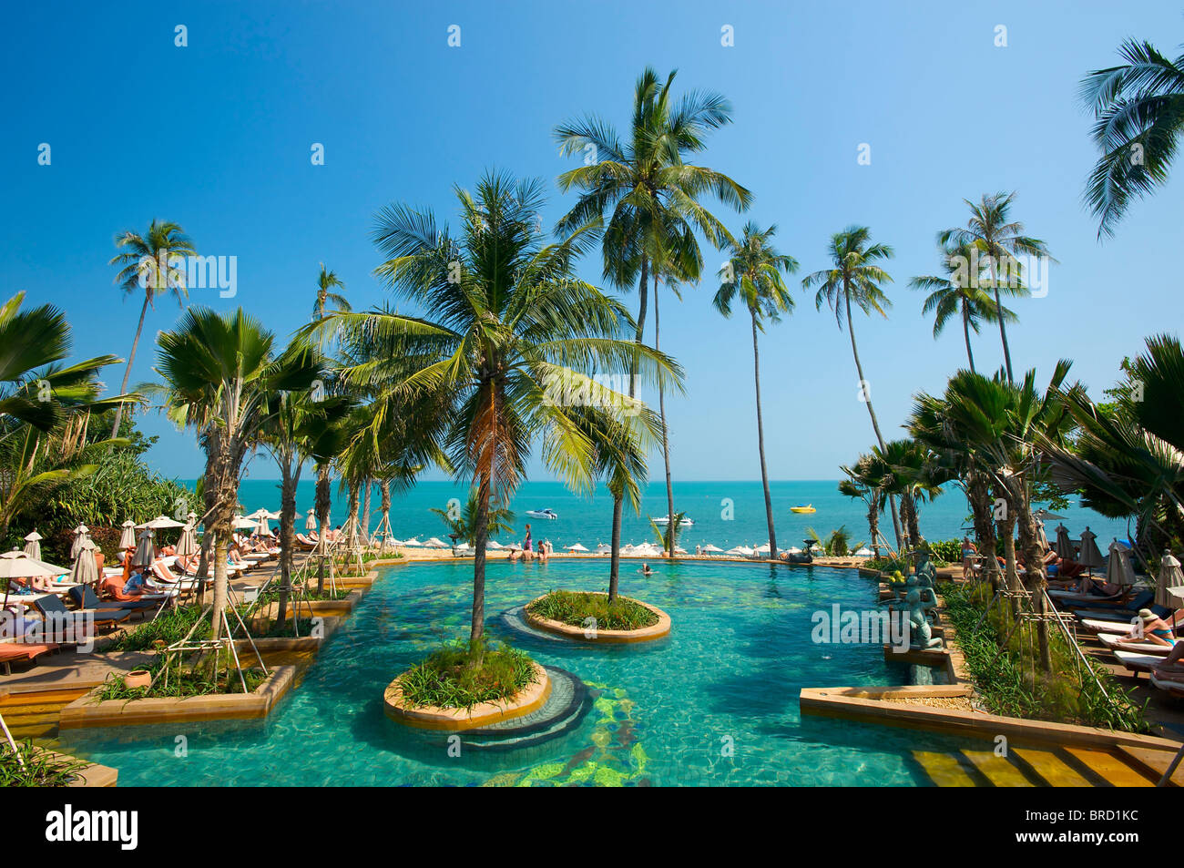 Anantara Hotels in Mae Nam Beach, Ko Samui Island, Thailand Stockfoto