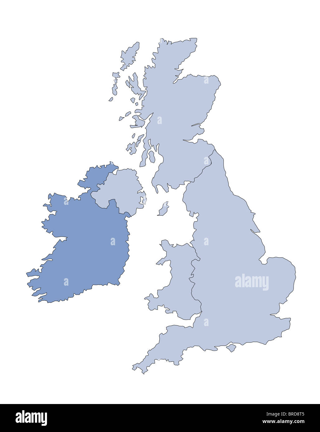 Map Of Great Britain Stockfotos Und Bilder Kaufen Alamy